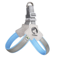 HKM-7224765 Breathable Reflective Dog Harness with Chest Strap and Rope - Available in Various Colors