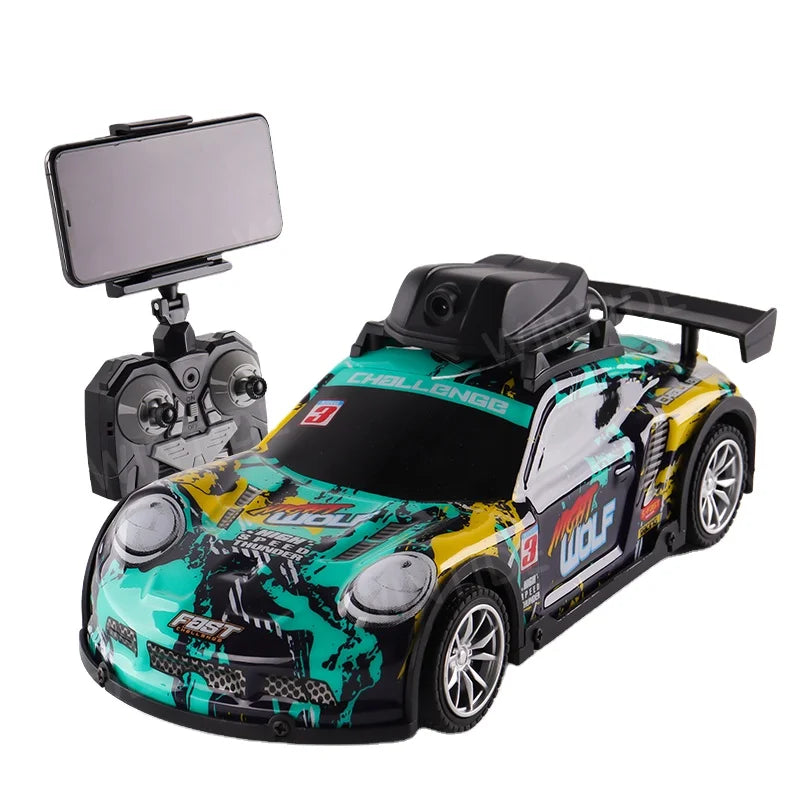 HKM-722515 2.4G Remote Control Racing Drift Car with FPV Camera and Lights for Kids