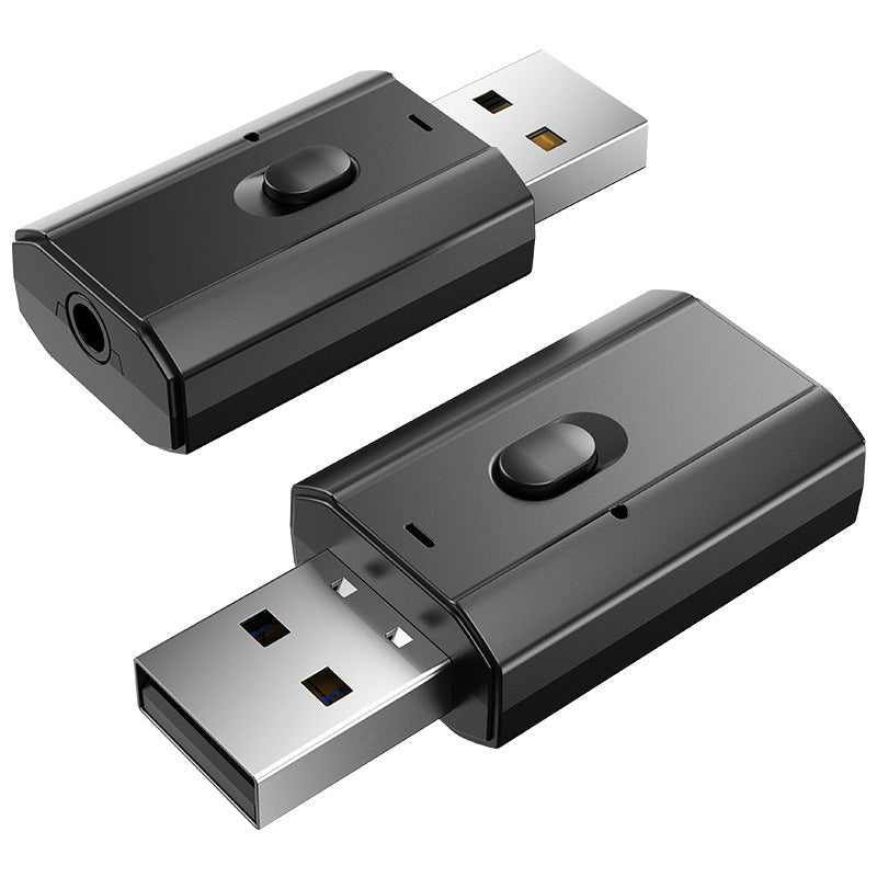 HKM-722707 Two-in-One USB Bluetooth Audio Adapter - 5.0 Receiver & Transmitter for Hands-Free Calls