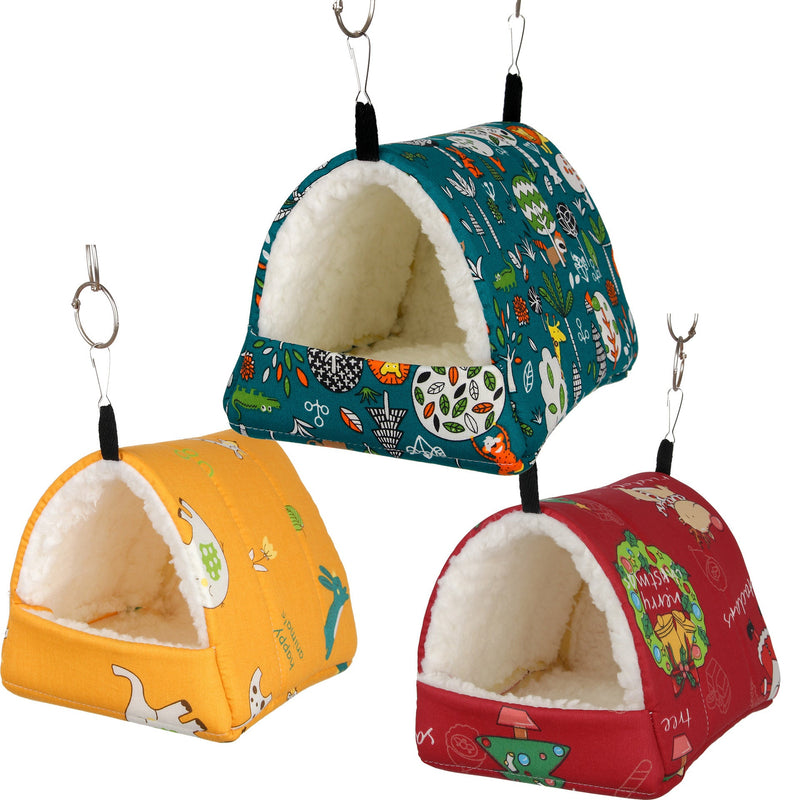 HKM-722771 Cozy Cotton Bird Nest with Fixing Hooks for Winter Comfort