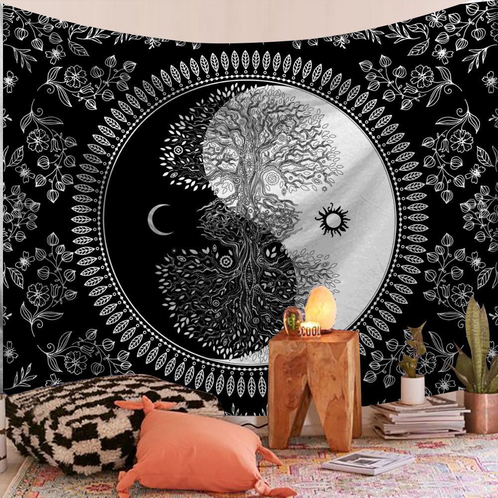 HKM-722835 Rectangle Plush Wall Tapestry - European Classical Design for Living Room, Bedroom, and Study