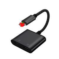 HKM-722899 2-In-1 Apple iPhone 12 Headphone and Fast Charging Adapter Dual Jack Audio Splitter