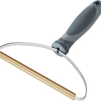 HKM-722899 Pet Hair Removal Tool for Carpets, Upholstery, and Furniture - Heavy-Duty Fuzz Remover with Copper and Stainless Steel Design