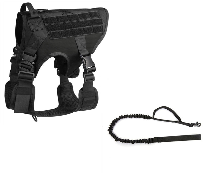 HKM-7230525 Military-Grade Adjustable Tactical Dog Seat Belt for German Shepherds and Labradors In Training, 1000D Nylon Material