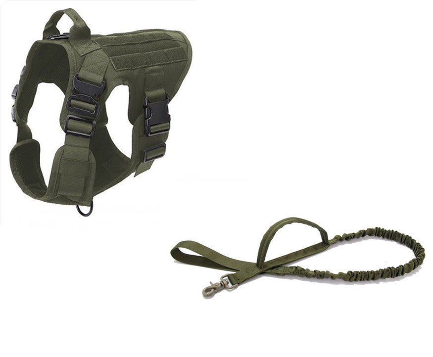HKM-7230525 Military-Grade Adjustable Tactical Dog Seat Belt for German Shepherds and Labradors In Training, 1000D Nylon Material