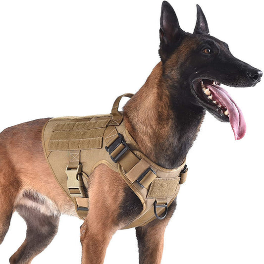 HKM-7230525 Military-Grade Adjustable Tactical Dog Seat Belt for German Shepherds and Labradors In Training, 1000D Nylon Material