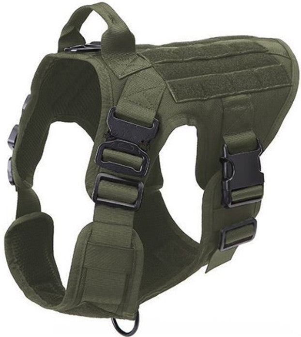 HKM-7230525 Military-Grade Adjustable Tactical Dog Seat Belt for German Shepherds and Labradors In Training, 1000D Nylon Material