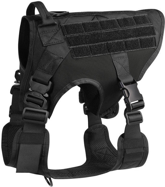 HKM-7230525 Military-Grade Adjustable Tactical Dog Seat Belt for German Shepherds and Labradors In Training, 1000D Nylon Material