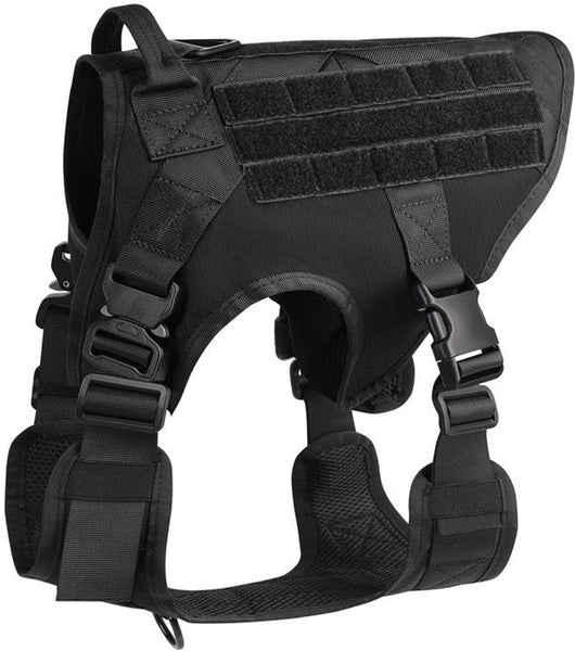 HKM-7230525 Military-Grade Adjustable Tactical Dog Seat Belt for German Shepherds and Labradors In Training, 1000D Nylon Material