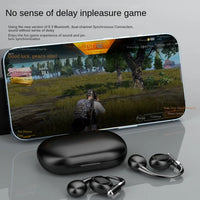 HKM-723155 True Wireless Bluetooth Sports Headset with LED Battery Indicator and Ear-Hanging Design