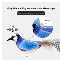 HKM-7232061 Colorful Bird Plush Simulation Cat Toy - Summer 2024 Edition