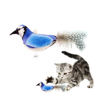 HKM-7232061 Colorful Bird Plush Simulation Cat Toy - Summer 2024 Edition