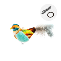 HKM-7232061 Colorful Bird Plush Simulation Cat Toy - Summer 2024 Edition