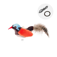 HKM-7232061 Colorful Bird Plush Simulation Cat Toy - Summer 2024 Edition