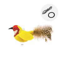 HKM-7232061 Colorful Bird Plush Simulation Cat Toy - Summer 2024 Edition