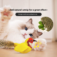 HKM-7232061 Colorful Bird Plush Simulation Cat Toy - Summer 2024 Edition
