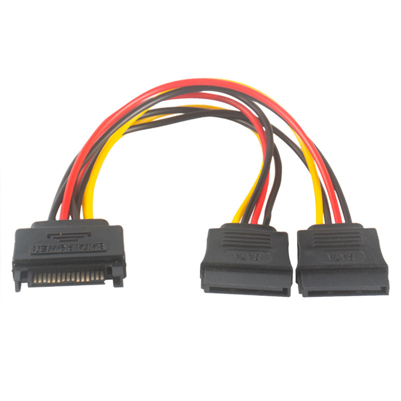 HKM-723219 SATA Power Supply Expansion Cable, 18AWG Flat Wire, Connects Up to Five Devices, 20CM Length