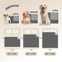 HKM-7233085 Waterproof Gray Cloth Mat for Pets - Multiple Sizes Available