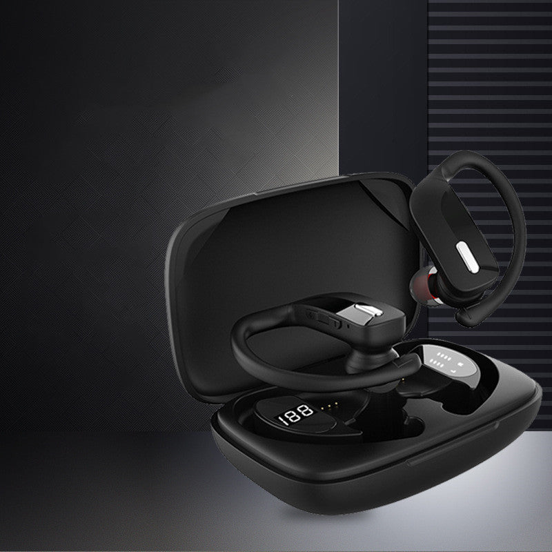 HKM-723347 LED Digital Display Wireless Bluetooth Headset with 5.0 Technology, 10m Range, 150h Playback Time