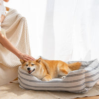 HKM-7235261 Cotton and Linen Universal Pet Mat for All Seasons - Non-Removable and Washable, Classic Red, Size M/L