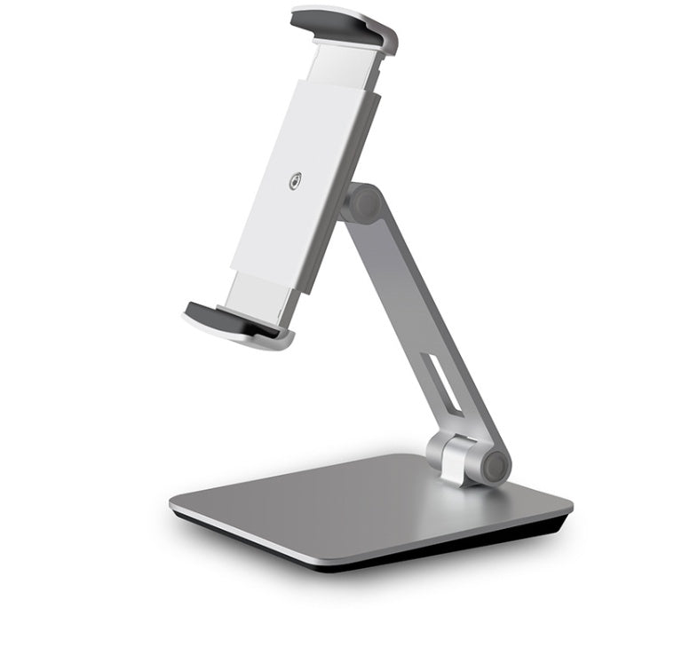 HKM-723539 Adjustable Folding Phone and Tablet Stand with 360° Rotation, Anti-Slip Silicone Protection, Portable Aluminum Design
