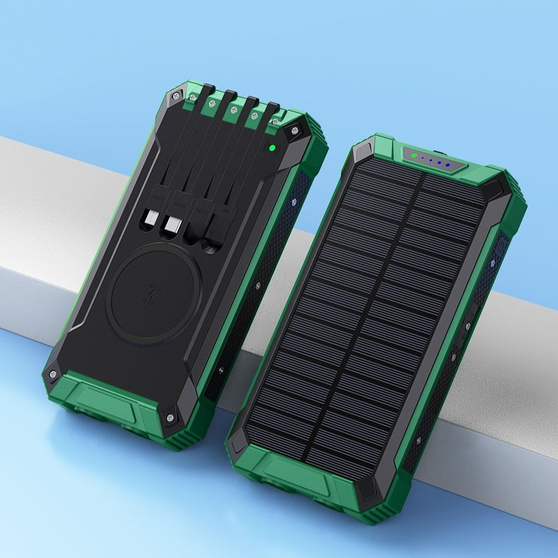 HKM-723539 Portable Solar Wireless Charger Power Bank – Multiple Colors Available