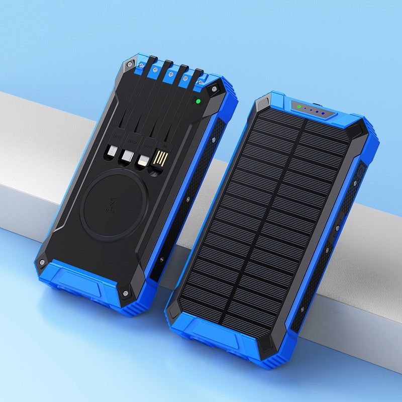 HKM-723539 Portable Solar Wireless Charger Power Bank – Multiple Colors Available