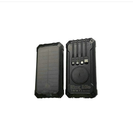 HKM-723539 Portable Solar Wireless Charger Power Bank – Multiple Colors Available