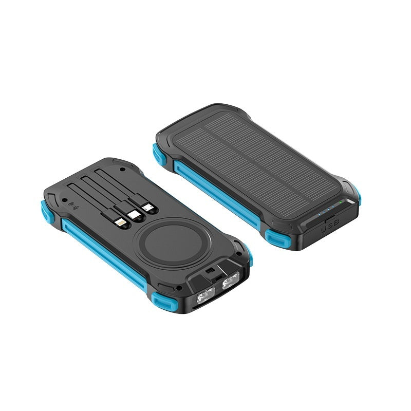 HKM-723539 Portable Solar Wireless Charger Power Bank – Multiple Colors Available