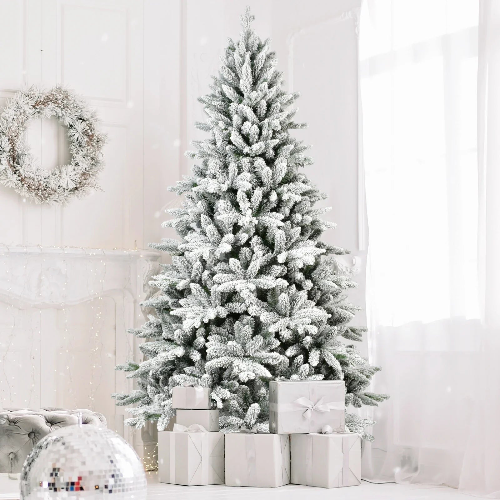 HKM-723603 7ft Artificial Pine Christmas Tree for Indoor and Outdoor Use
