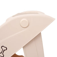 HKM-7236285 Foldable Cream Dog Stairs for Small & Large Pets - Sturdy, Non-Slip, Portable Design