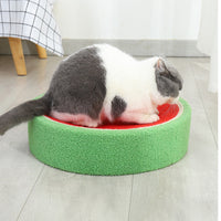 HKM-7237181 Sisal Cat Scratching Board Nest - Wear-Resistant, Multifunctional Watermelon Shape Claw Basin for Cats up to 16 kg