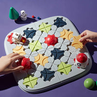 HKM-723731 Space Theme Brain Teaser Puzzle Toy - Road Builder Maze Game for Kids 5 Years and Up