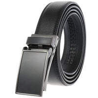 HKM-723859 Men's Automatic Ratchet Belt in Cowhide with Custom Logo Capability, Model LY55-0225-1
