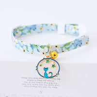 HKM-7238973 Colorful Polyester Pet Collar with Safety Buckle and Bell for Cats and Dogs