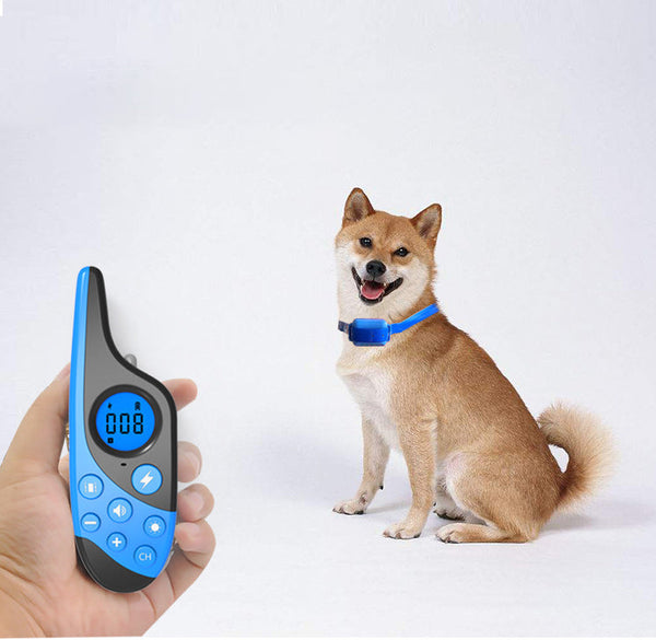 HKM-7240253 Rechargeable Dog Training Collar with Remote Control, Waterproof Bark Stopper and Adjustable Levels