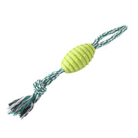HKM-7241789 Durable Dog Molar Toy - Big Bends & Hitches Cotton Rope Ball in Green and Pink