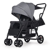 HKM-724179 3-in-1 Newborn Baby Stroller with Folding Design, High Landscape Pram and Shock Absorption for Comfortable Travel