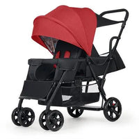 HKM-724179 3-in-1 Newborn Baby Stroller with Folding Design, High Landscape Pram and Shock Absorption for Comfortable Travel