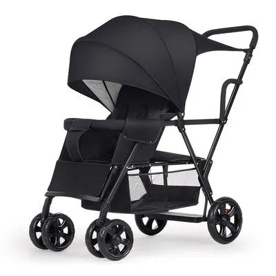HKM-724179 3-in-1 Newborn Baby Stroller with Folding Design, High Landscape Pram and Shock Absorption for Comfortable Travel