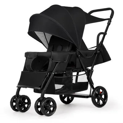 HKM-724179 3-in-1 Newborn Baby Stroller with Folding Design, High Landscape Pram and Shock Absorption for Comfortable Travel