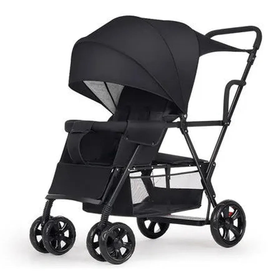 HKM-724179 3-in-1 Newborn Baby Stroller with Folding Design, High Landscape Pram and Shock Absorption for Comfortable Travel