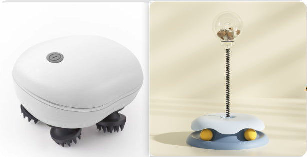 HKM-7242941 Interactive Cat Toy with Treat Dispenser and Spring Mechanism for Playful Kittens