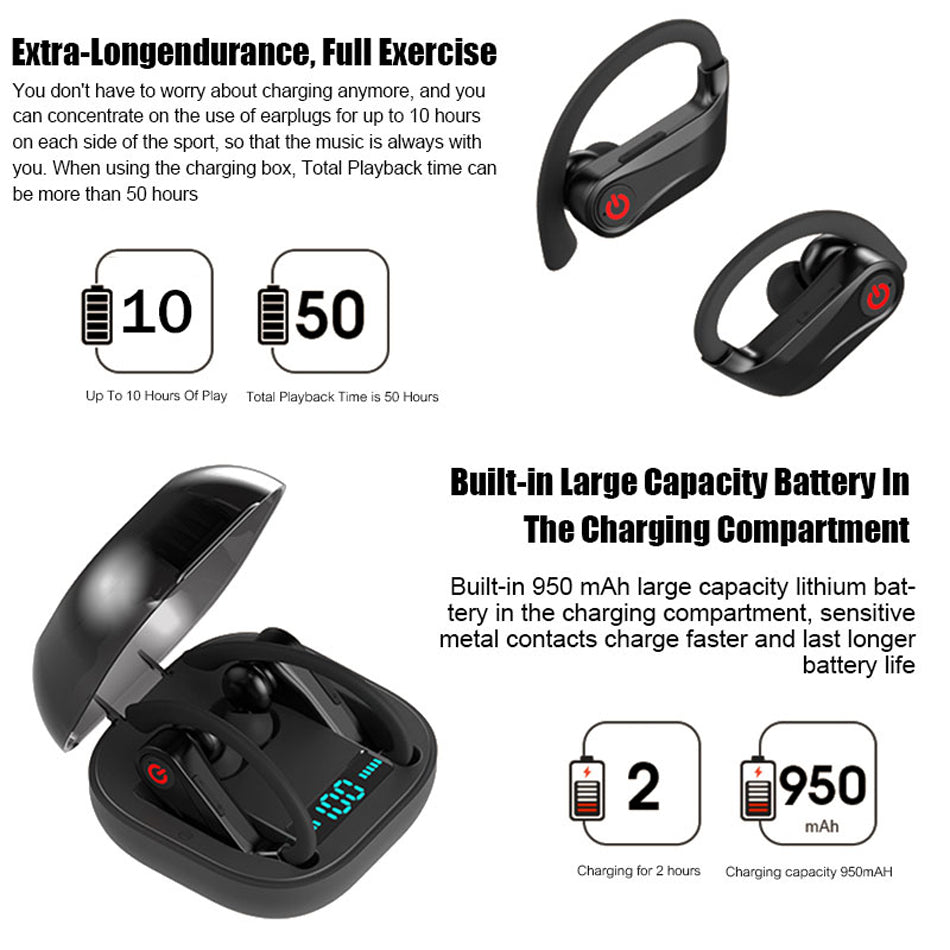 HKM-724307 Bluetooth Subwoofer Headset for Immersive Audio Experience