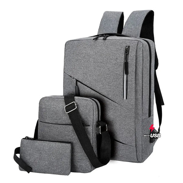 HKM-724371 15.6 Inch Laptop Backpack and Bag Set for Business and Everyday Use