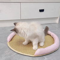 HKM-7244221 Cooling Cat Rattan Bed with Breathable Cushion and Lightweight Summer Mattress