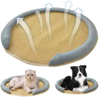 HKM-7244221 Cooling Cat Rattan Bed with Breathable Cushion and Lightweight Summer Mattress