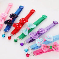 HKM-7244733 Adjustable Pet Bow Collar with Bell for Small to Medium Dogs