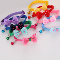 HKM-7244733 Adjustable Pet Bow Collar with Bell for Small to Medium Dogs