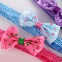 HKM-7244733 Adjustable Pet Bow Collar with Bell for Small to Medium Dogs